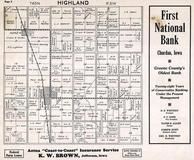 Highland Township, Churdan, Adaza, Greene County 1935